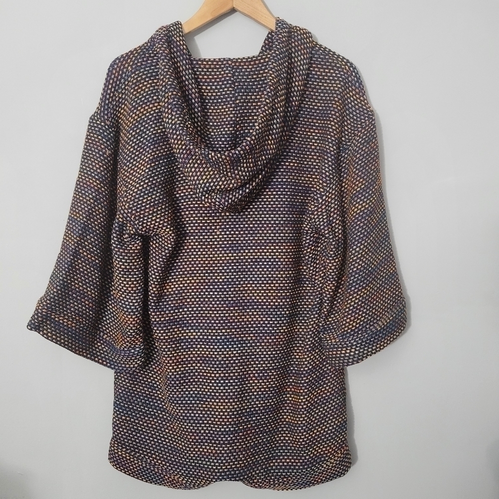 Warm Black Multi Rainbow Hooded Playa Romper - Picture 10 of 12